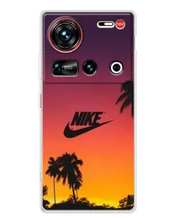 Чехол для ZTE Nubia Z70 Ultra с картинкой «Nike на закате солнца»