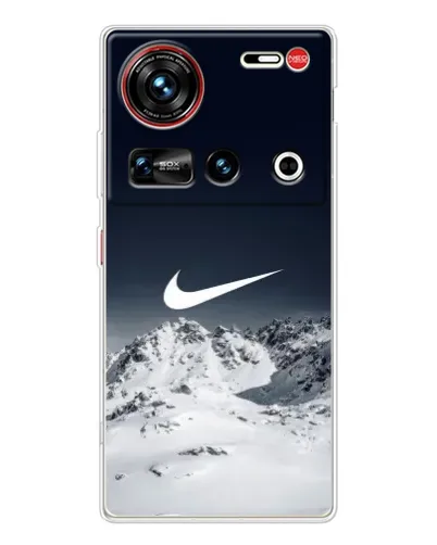 Чехол для ZTE Nubia Z70 Ultra с картинкой «Nike — зимние горы»