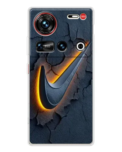 Чехол для ZTE Nubia Z70 Ultra с картинкой «Объемный логотип Найк»