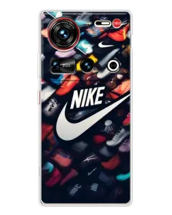 Чехол для ZTE Nubia Z70 Ultra с картинкой «Коллекция кроссовок Nike»