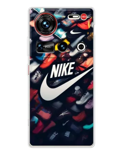 Чехол для ZTE Nubia Z70 Ultra с картинкой «Коллекция кроссовок Nike»