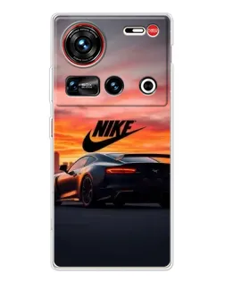 Чехол для ZTE Nubia Z70 Ultra с картинкой «Nike и суперкар»