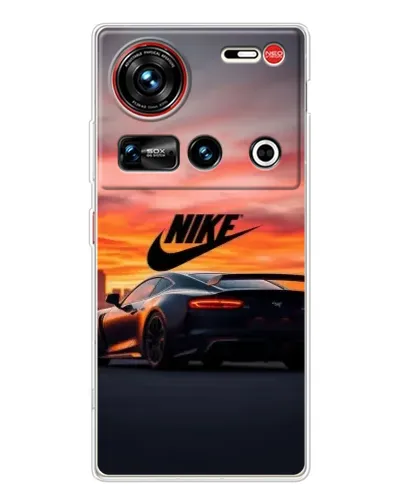 Чехол для ZTE Nubia Z70 Ultra с картинкой «Nike и суперкар»
