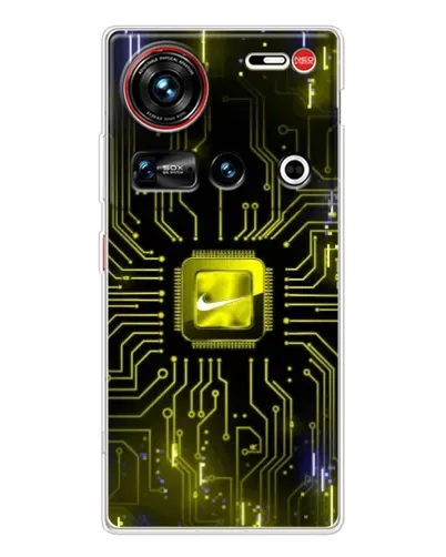 Чехол для ZTE Nubia Z70 Ultra с картинкой «Nike — золотая искра»