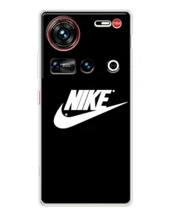 Чохол для ZTE Nubia Z70 Ultra з картинкою «Мазки фарби Nike»