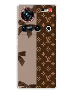 Чехол для ZTE Nubia Z70 Ultra с картинкой «Louis Vuitton — банты»