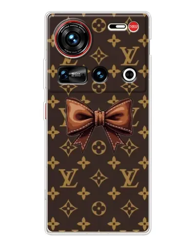 Чехол для ZTE Nubia Z70 Ultra с картинкой «LV с бантом»