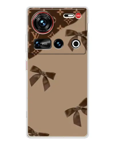 Чехол для ZTE Nubia Z70 Ultra с картинкой «LV — кофейный атлас»