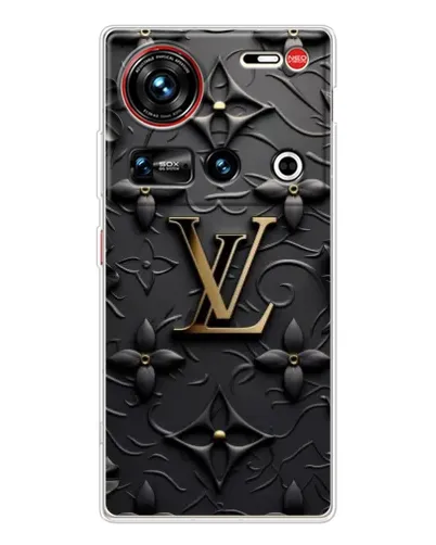 Чехол для ZTE Nubia Z70 Ultra с картинкой «Кожаная текстура LV»