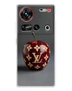 Чехол для ZTE Nubia Z70 Ultra с картинкой «Красное яблоко LV»