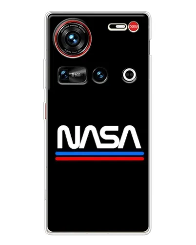 Чехол для ZTE Nubia Z70 Ultra с картинкой «NASA — классика Red Blue»