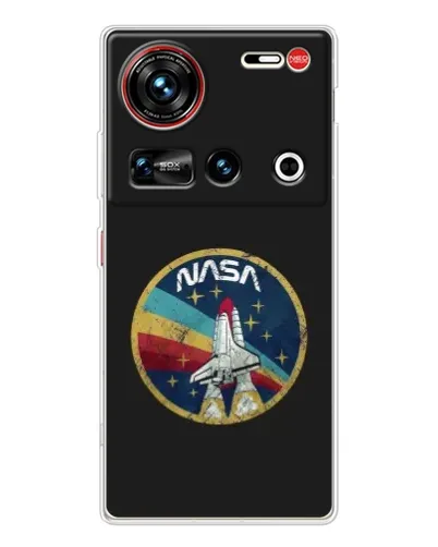 Чехол для ZTE Nubia Z70 Ultra с картинкой «NASA — эмблема миссии»