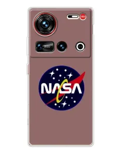 Чехол для ZTE Nubia Z70 Ultra с картинкой «NASA — ретро космос»