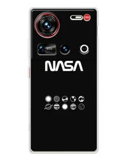 Чехол для ZTE Nubia Z70 Ultra с картинкой «NASA — технический принт»