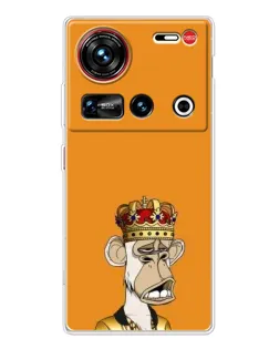 Чехол для ZTE Nubia Z70 Ultra с картинкой «Золотая обезьяна Bored Ape»