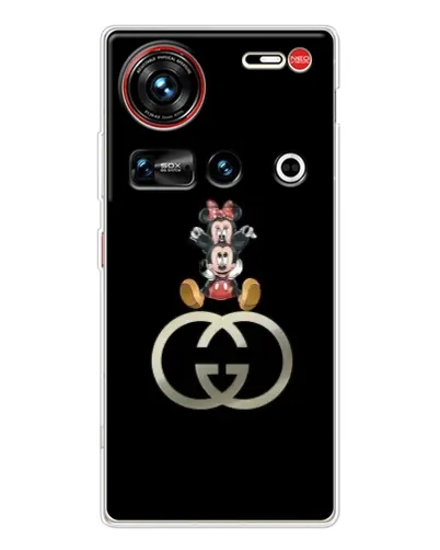 Чехол для ZTE Nubia Z70 Ultra с картинкой «Минни Маус на лого» Чехол для ZTE Nubia Z70 Ultra с картинкой «Минни Маус на лого»