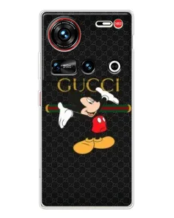 Чехол для ZTE Nubia Z70 Ultra с картинкой «Микки Маус Gucci»