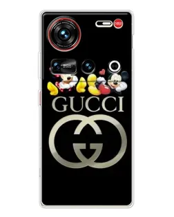 Чехол для ZTE Nubia Z70 Ultra с картинкой «Gucci — герои Disney»