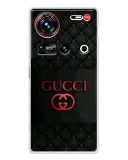 Чехол для ZTE Nubia Z70 Ultra с картинкой «Gucci — стеганый черный»