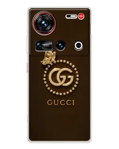 Чехол для ZTE Nubia Z70 Ultra с картинкой «Gucci — золотая бабочка» Чехол для ZTE Nubia Z70 Ultra с картинкой «Gucci — золотая бабочка»