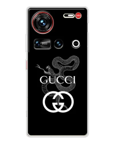 Чехол для ZTE Nubia Z70 Ultra с картинкой «Gucci — серебряная змея» Чехол для ZTE Nubia Z70 Ultra с картинкой «Gucci — серебряная змея»