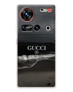 Чехол для ZTE Nubia Z70 Ultra с картинкой «Gucci — морской прибой»