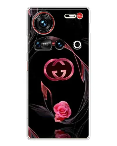 Чехол для ZTE Nubia Z70 Ultra с картинкой «Gucci — неоновая роза» Чехол для ZTE Nubia Z70 Ultra с картинкой «Gucci — неоновая роза»