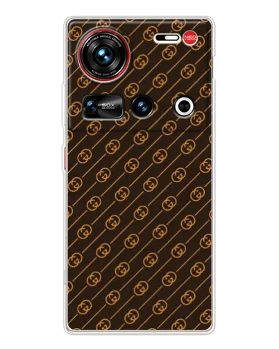 Чехол для ZTE Nubia Z70 Ultra с картинкой «Gucci — золотые диагонали» Чехол для ZTE Nubia Z70 Ultra с картинкой «Gucci — золотые диагонали»