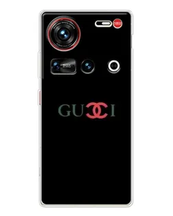 Чехол для ZTE Nubia Z70 Ultra с картинкой «Gucci — красный градиент»