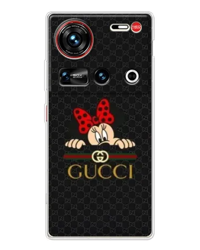 Чехол для ZTE Nubia Z70 Ultra с картинкой «Минни Маус Gucci — черный» Чехол для ZTE Nubia Z70 Ultra с картинкой «Минни Маус Gucci — черный»