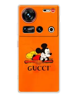 Чехол для ZTE Nubia Z70 Ultra с картинкой «Микки Маус Gucci — оранж» Чехол для ZTE Nubia Z70 Ultra с картинкой «Микки Маус Gucci — оранж»