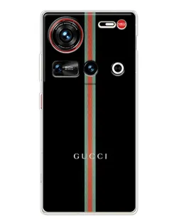 Чехол для ZTE Nubia Z70 Ultra с картинкой «Gucci — строгая линия» Чехол для ZTE Nubia Z70 Ultra с картинкой «Gucci — строгая линия»