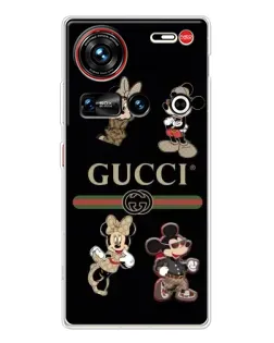 Чехол для ZTE Nubia Z70 Ultra с картинкой «Gucci — герои Disney и монограмма» Чехол для ZTE Nubia Z70 Ultra с картинкой «Gucci — герои Disney и монограмма»