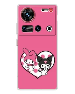 Чехол для ZTE Nubia Z70 Ultra с картинкой «Kuromi и My Melody»