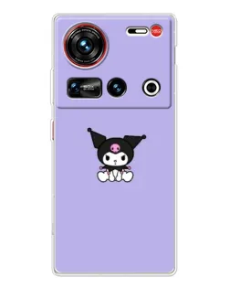 Чехол для ZTE Nubia Z70 Ultra с картинкой «Kuromi — фиолетовый минимализм»