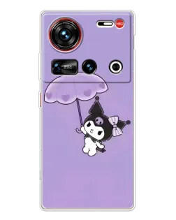 Чехол для ZTE Nubia Z70 Ultra с картинкой «Kuromi с зонтиком»