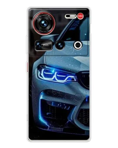 Чехол для ZTE Nubia Z70 Ultra с картинкой «Взгляд BMW с синими фарами»