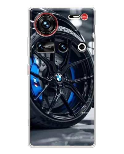 Чехол для ZTE Nubia Z70 Ultra с картинкой «Колесо BMW вблизи»