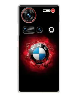 Чехол для ZTE Nubia Z70 Ultra с картинкой «Логотип BMW — вспышка»