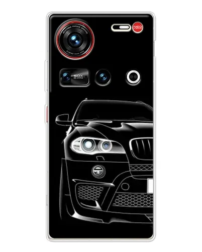 Чехол для ZTE Nubia Z70 Ultra с картинкой «Темный силуэт BMW»