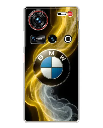 Чехол для ZTE Nubia Z70 Ultra с картинкой «Золотистый дым BMW»