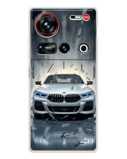 Чехол для ZTE Nubia Z70 Ultra с картинкой «BMW в свете фар»