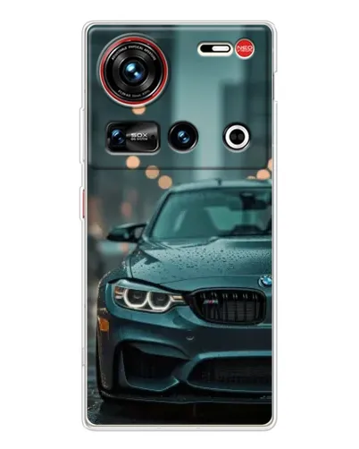 Чехол для ZTE Nubia Z70 Ultra с картинкой «BMW в огнях города»