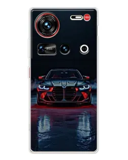 Чехол для ZTE Nubia Z70 Ultra с картинкой «BMW на мокрой дороге»