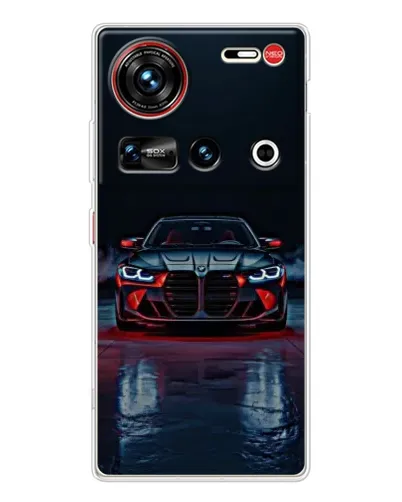 Чехол для ZTE Nubia Z70 Ultra с картинкой «BMW на мокрой дороге»
