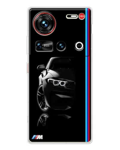 Чехол для ZTE Nubia Z70 Ultra с картинкой «Силуэт BMW в темноте»
