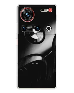Чехол для ZTE Nubia Z70 Ultra с картинкой «Эмблема BMW — макро»