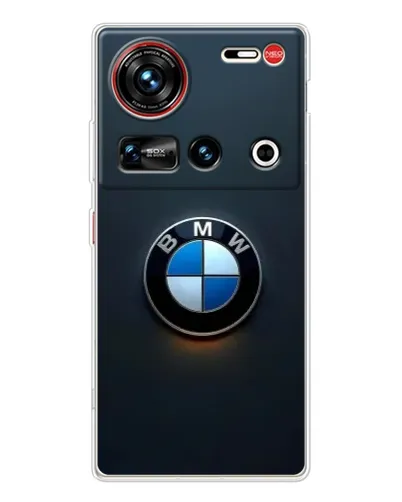 Чехол для ZTE Nubia Z70 Ultra с картинкой «Логотип BMW — минимализм»