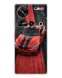 Чехол для ZTE Nubia Z70 Ultra с картинкой «BMW на красной дорожке»