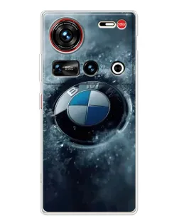 Чохол для ZTE Nubia Z70 Ultra з картинкою «Логотип BMW — лід»